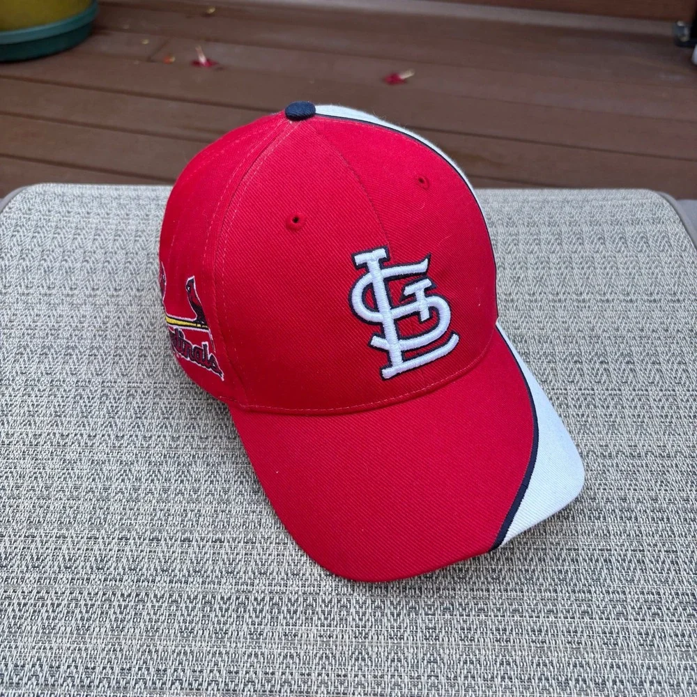 Twins Enterprise St Louis Cardinals Hat Mens OSFM Red White Good Adjustable Cap